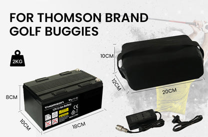 12V 24Ah Lithium Battery for Electric Golf Buggy - Lightweight & Fast Charging