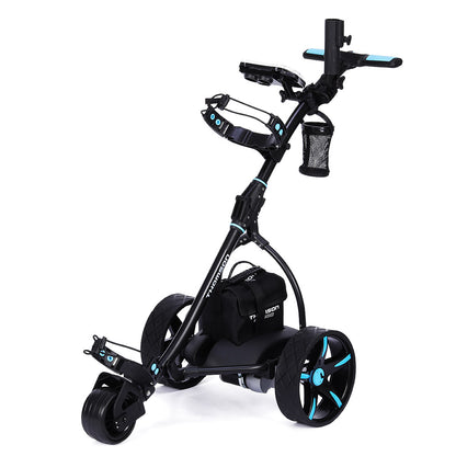 Electric Golf Trolley - Foldable, 500W Motor, Auto Distance, Lightweight Frame