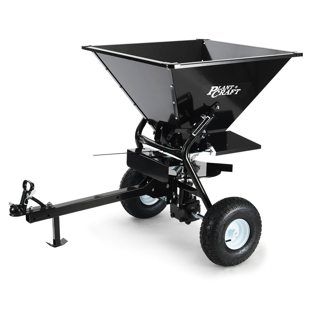 160L Tow Behind Broadcast Spreader, 158kg Load Capacity, Heavy Duty Design