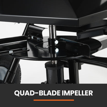 160L Tow Behind Broadcast Spreader, 158kg Load Capacity, Heavy Duty Design