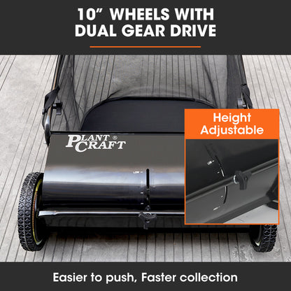 26m Lawn Sweeper with 66cm Width and 200L Collector for Efficient Clean-Up