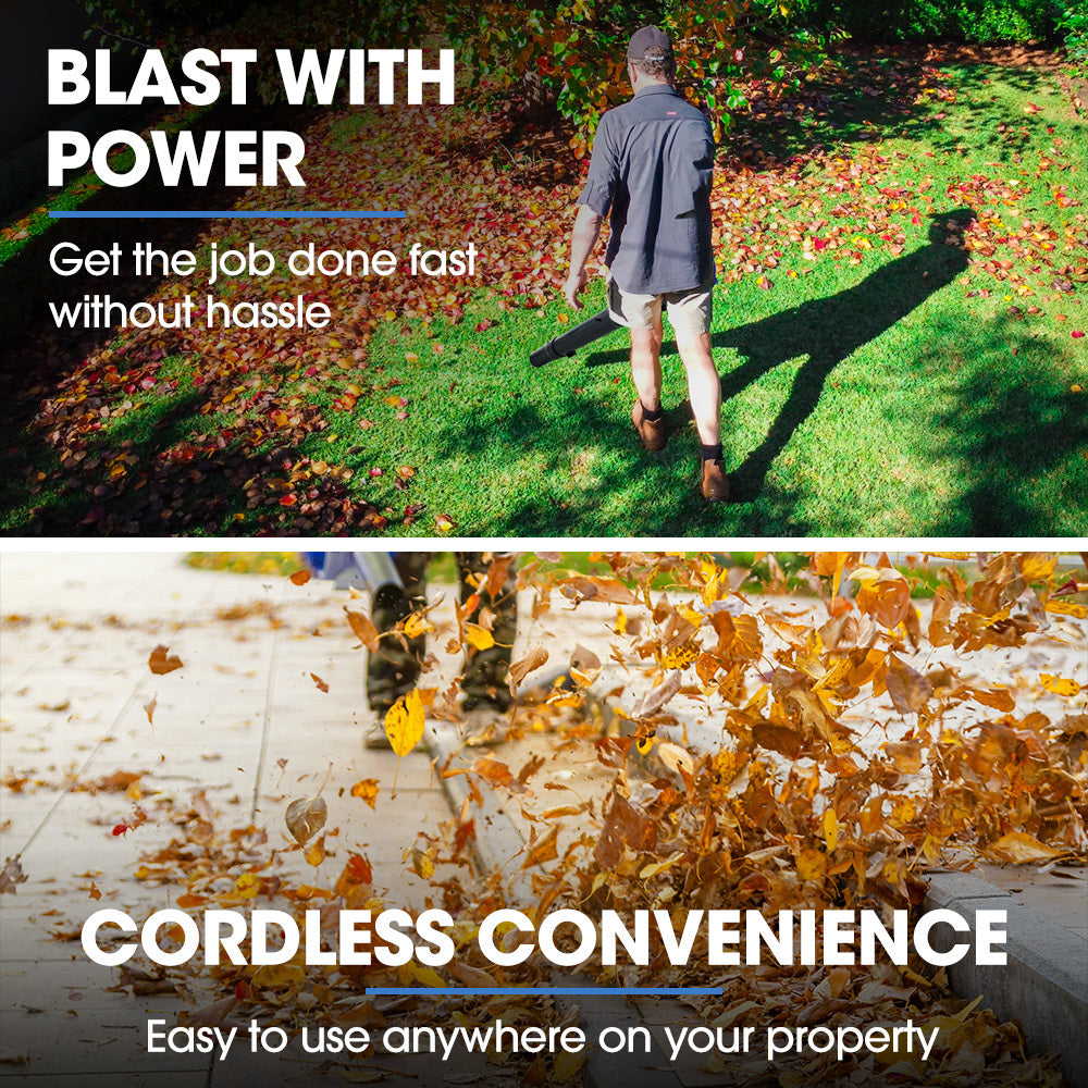 Cordless 20V Leaf Blower & Trimmer Combo with 4.0Ah Battery & Charger