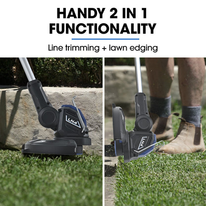 Cordless 20V Leaf Blower & Trimmer Combo with 4.0Ah Battery & Charger