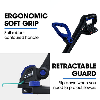 Cordless 20V Leaf Blower & Trimmer Combo with 4.0Ah Battery & Charger