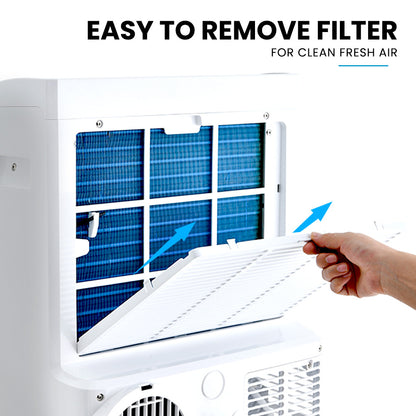 4.7kW Portable Air Conditioner & Heater with Dehumidifier for 35m² Rooms