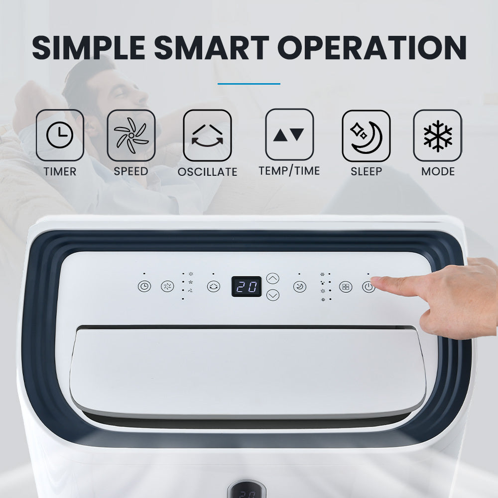 4.7kW Portable Air Conditioner & Heater with Dehumidifier for 35m² Rooms