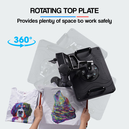 5-in-1 Heat Press Machine with 0.38x0.29m Plate for T-Shirts, Mugs, Caps & More