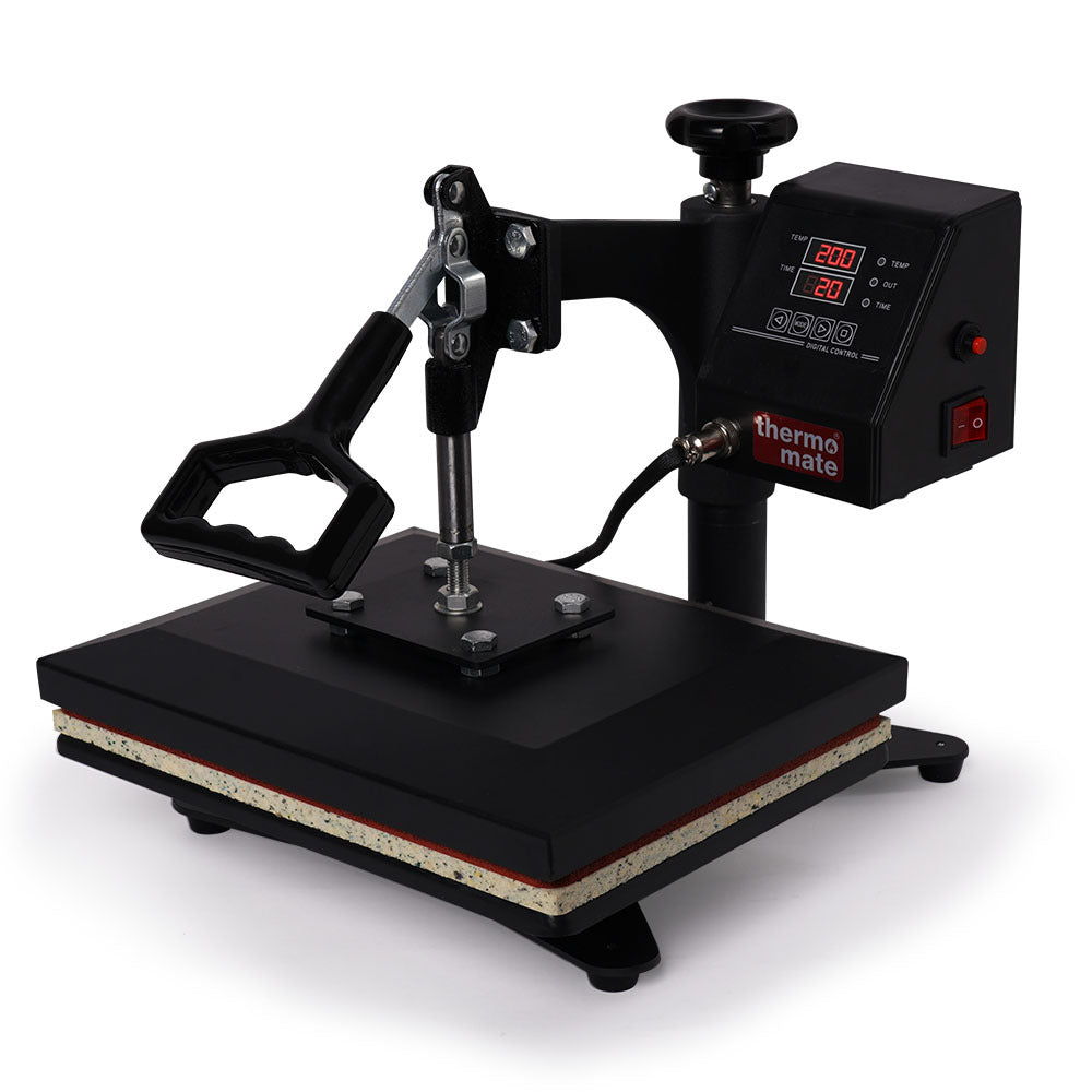 30x23cm Swing-Away Heat Press Machine with 360° Rotation and Digital Control