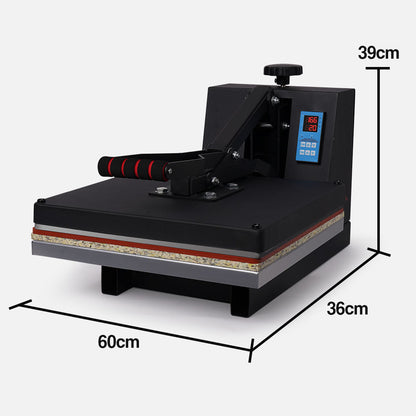 38x38cm Heat Press Machine for T-Shirts, Bags & More - Digital Control