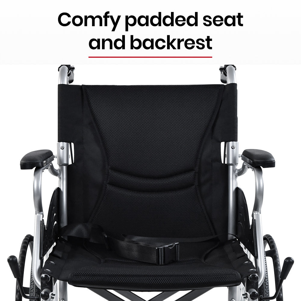 SmartLine 0.5m Folding Wheelchair, 100kg Capacity, Lightweight and Compact