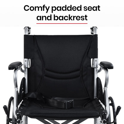 SmartLine 0.5m Folding Wheelchair, 100kg Capacity, Lightweight and Compact