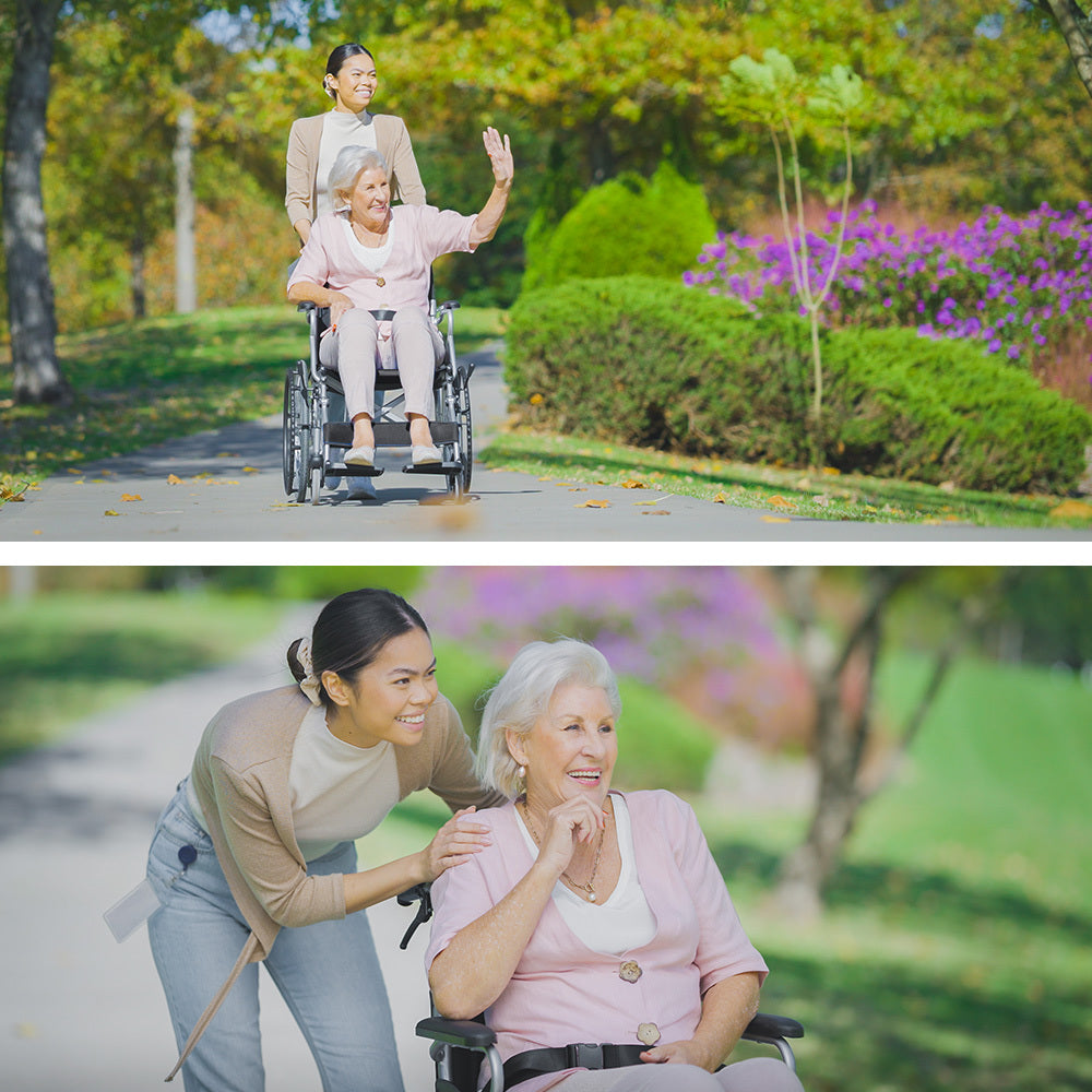 SmartLine 0.5m Folding Wheelchair, 100kg Capacity, Lightweight and Compact