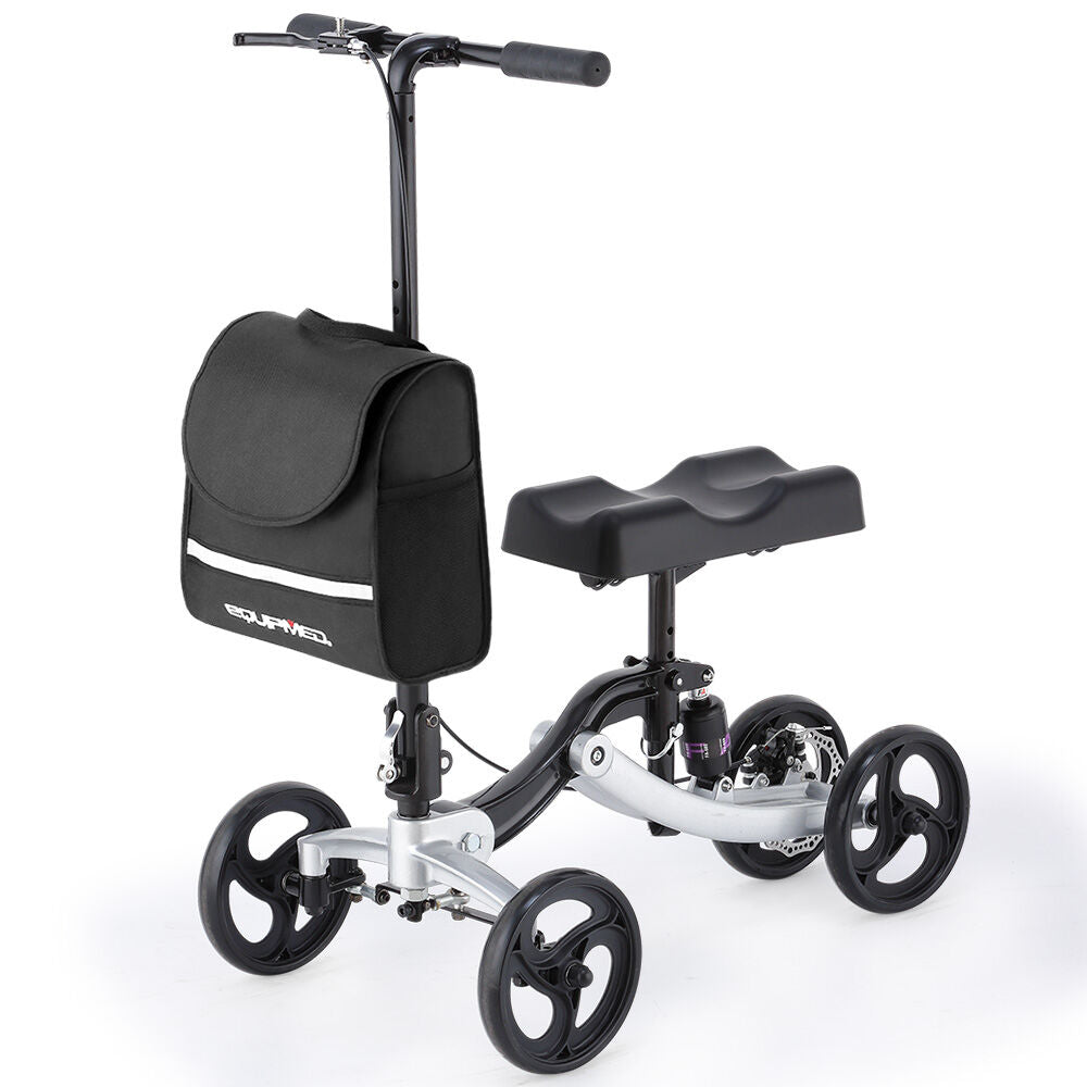 Premium Knee Scooter with SoftRide Suspension, 136kg Capacity, 0.2m Wheels