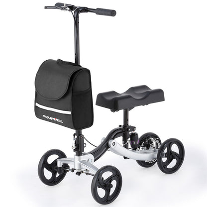 Premium Knee Scooter with SoftRide Suspension, 136kg Capacity, 0.2m Wheels