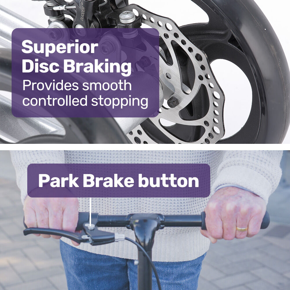 Premium Knee Scooter with SoftRide Suspension, 136kg Capacity, 0.2m Wheels