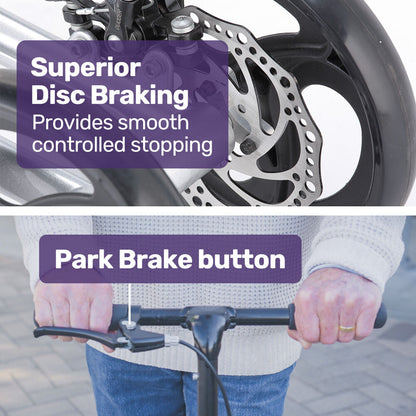 Premium Knee Scooter with SoftRide Suspension, 136kg Capacity, 0.2m Wheels