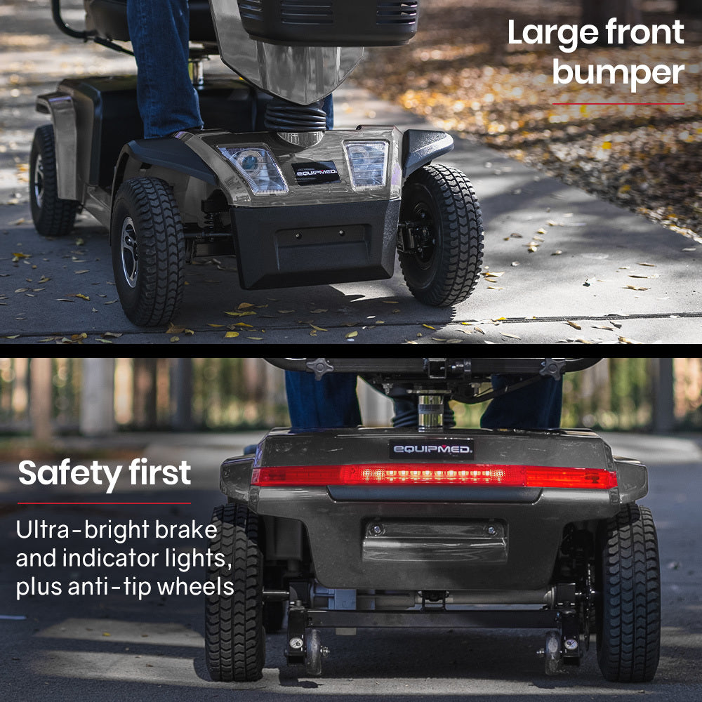 Extra Large Electric Mobility Scooter for Elderly - 180kg Capacity, 30km Range