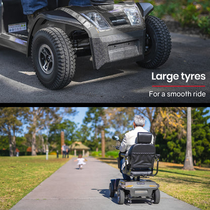 Extra Large Electric Mobility Scooter for Elderly - 180kg Capacity, 30km Range