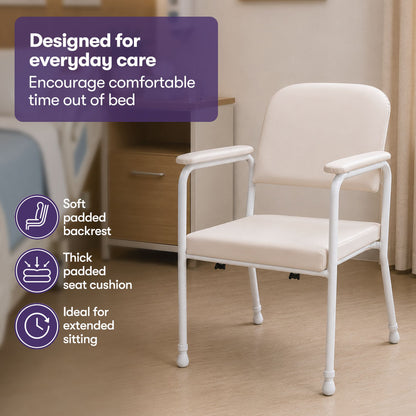 Low Back Classic Day Chair, 200kg Capacity, Adjustable Height Nursing Seat