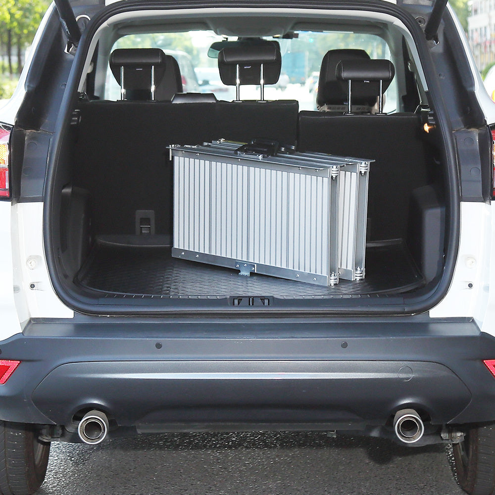 182cm Portable Aluminium Ramp, 272kg Capacity, for Wheelchairs & Scooters