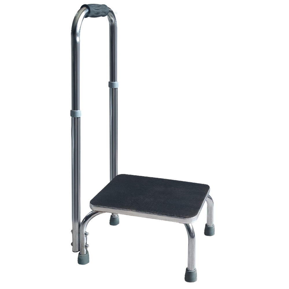 Adjustable Bath & Shower Step Aid with Handle, 150kg Capacity, 24cm Height