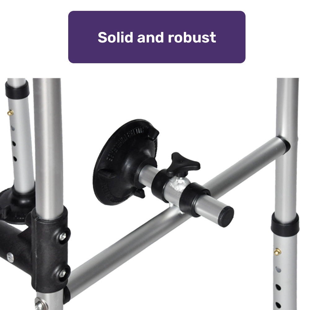 Adjustable Over Toilet Support Frame with Ergonomic Handrails, 136kg Capacity