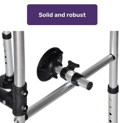 Adjustable Over Toilet Support Frame with Ergonomic Handrails, 136kg Capacity
