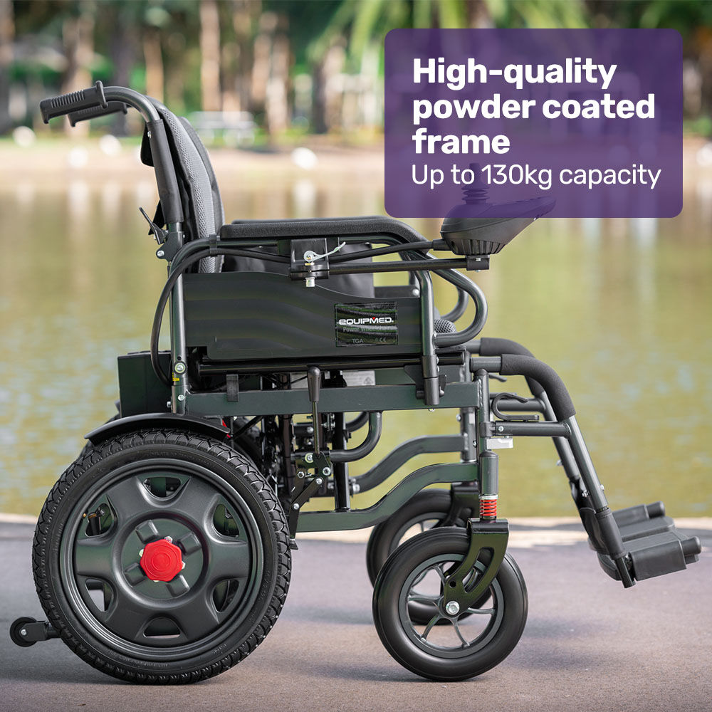 Electric Folding Wheelchair, Long Range, Comfortable, Easy to Use, 20km Range