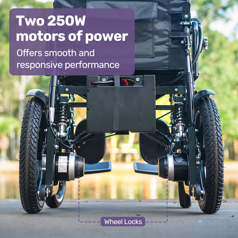 Long-Range Electric Wheelchair with Recline, XL Seat, 1.1m Turn, 20km Range