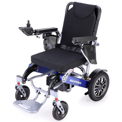 Electric Folding Wheelchair with Long Range, 1m Turning Circle, 130kg Capacity