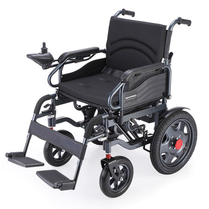 Foldable Electric Wheelchair with 20km Range, 1.1m Turning Circle, 130kg Capacity