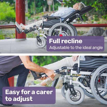 Electric Foldable Wheelchair with XL Bariatric Seat, 15km Range, 1.1m Turn Circle