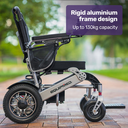 Electric Wheelchair, Lightweight, Foldable, 15km Range, Airline Approved