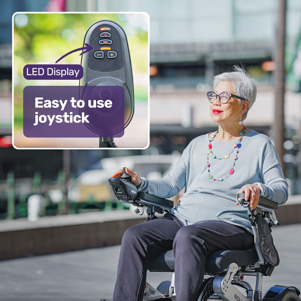 Electric Wheelchair, Lightweight, Foldable, 15km Range, Airline Approved