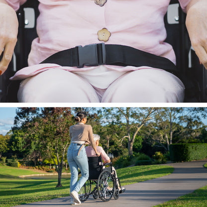 XL-Wide Quick-Folding Wheelchair, 0.61m Rear Tyres, 136kg Capacity, Dark Grey