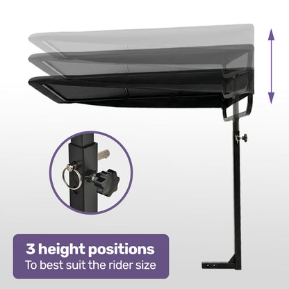 Mobility Scooter & Power Wheelchair Shade Canopy Roof, 25mm Mount, 3 Height Settings, Black