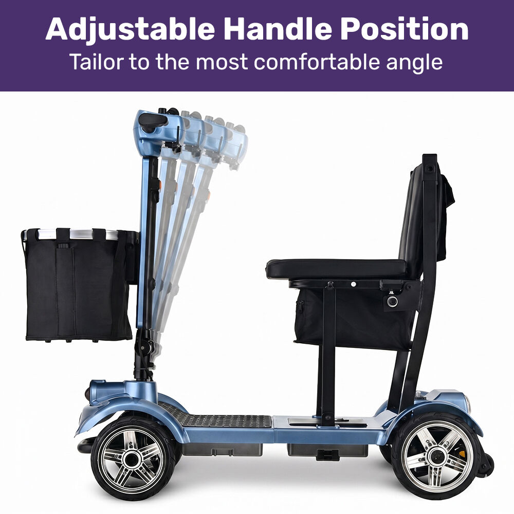 SmartPacer+ Ultra-Lightweight Mobility Scooter, Li-ion Battery, Foldable, Airline Approved, 120kg Capacity, Blue