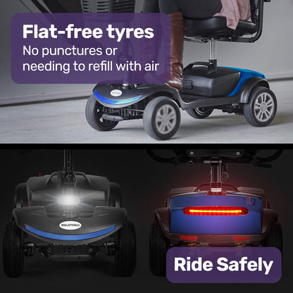 Mid-Sized 0.11m/s Lithium Mobility Scooter with Easy Charge & Flat-Free Tyres