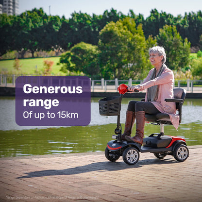 Mid-Sized Lithium Mobility Scooter with Adjustable Comfort & Safety Features