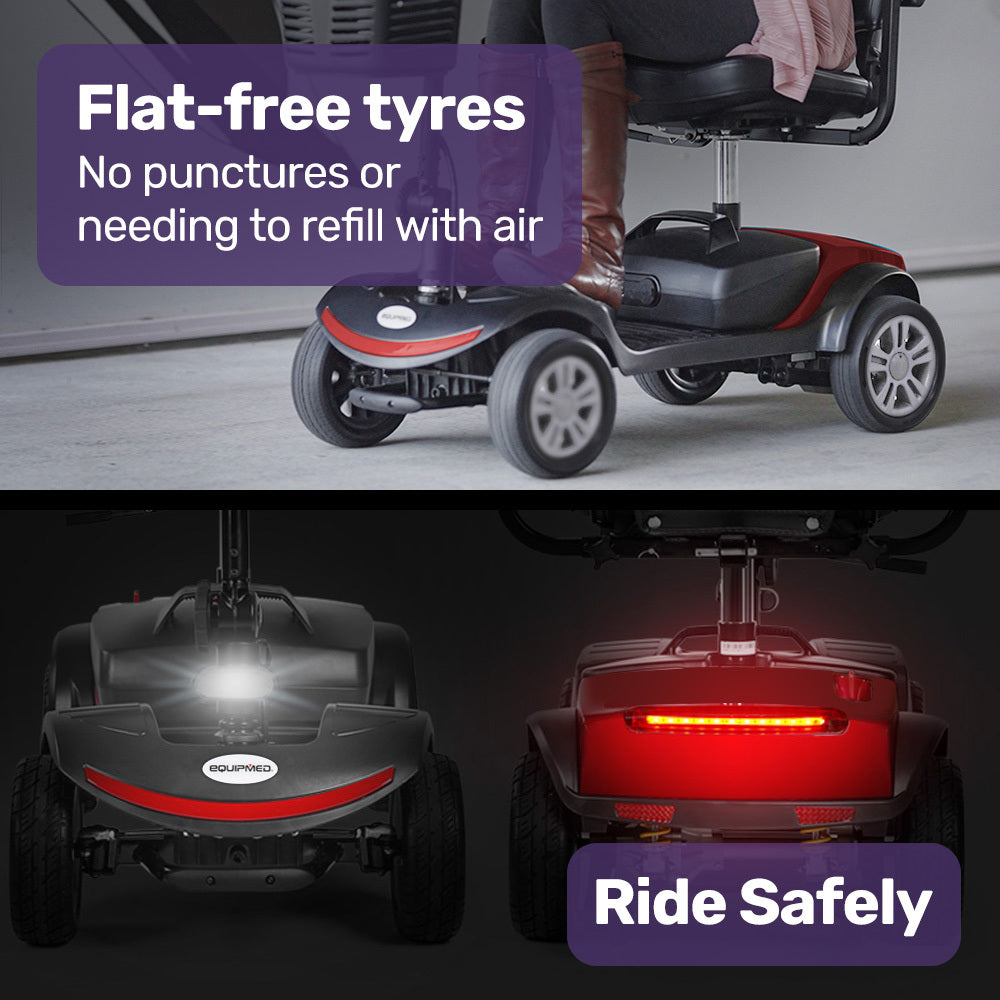 Mid-Sized Lithium Mobility Scooter with Adjustable Comfort & Safety Features