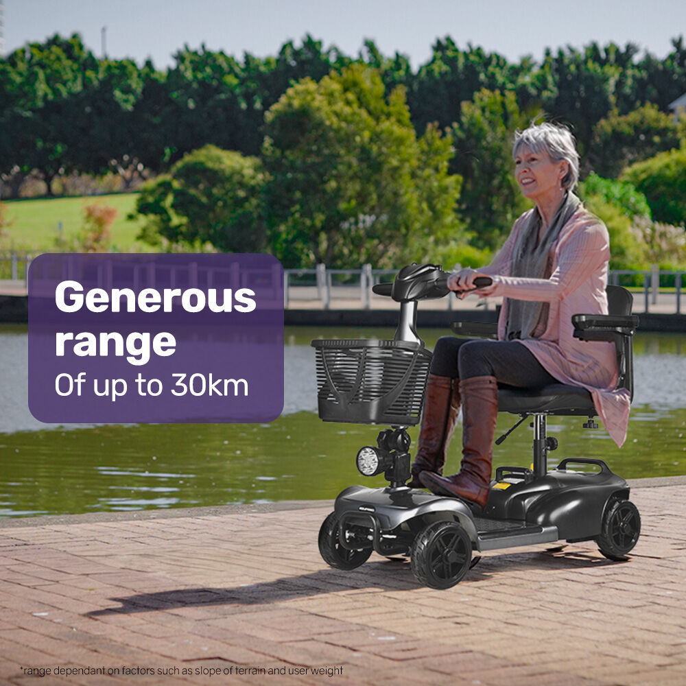 Compact Foldable Electric Mobility Scooter with 30km Range & 120kg Capacity