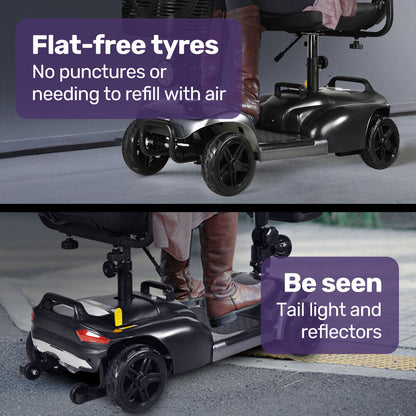 Compact Foldable Electric Mobility Scooter with 30km Range & 120kg Capacity