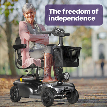 Compact Foldable Electric Mobility Scooter with 30km Range & 120kg Capacity