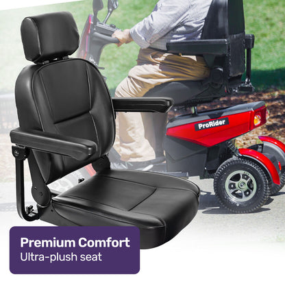 Ultra Large Heavy Duty Mobility Scooter, 200kg Capacity, 55km Range - Red