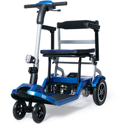 Ultra-Light Folding Mobility Scooter, 19kg, 120kg Capacity, 15km Range, Blue