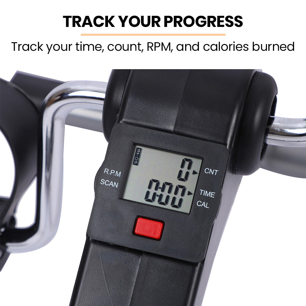Foldable Mini Pedal Exerciser with Adjustable Resistance