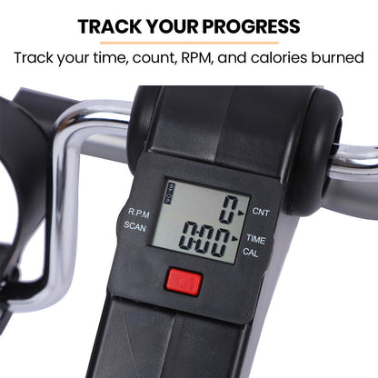 Foldable Mini Pedal Exerciser with Adjustable Resistance