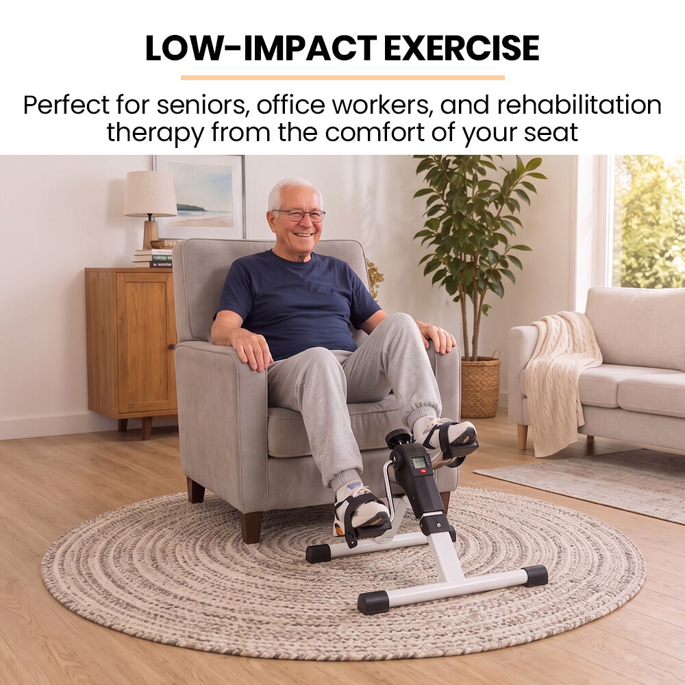Foldable Mini Pedal Exerciser with Adjustable Resistance