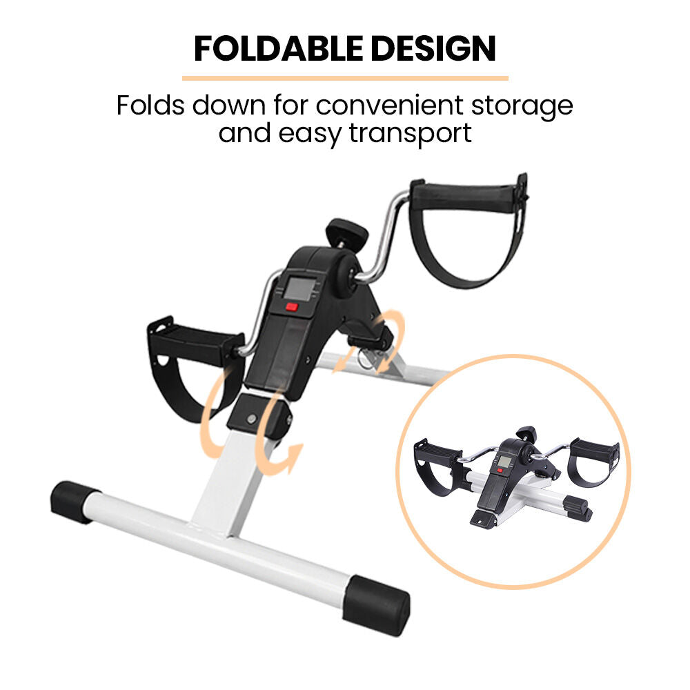 Foldable Mini Pedal Exerciser with Adjustable Resistance