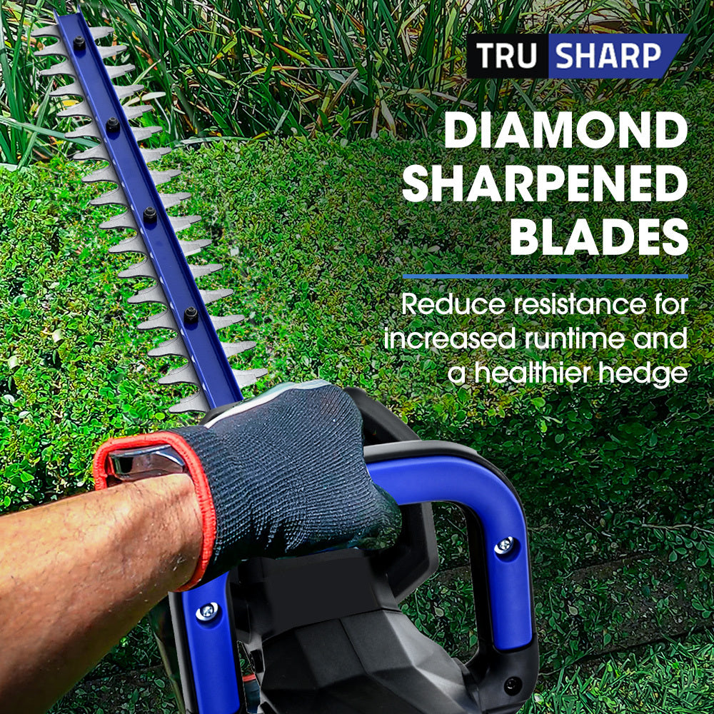 20V Cordless Hedge Trimmer Kit with 0.5m Blade and Fast Charging Battery